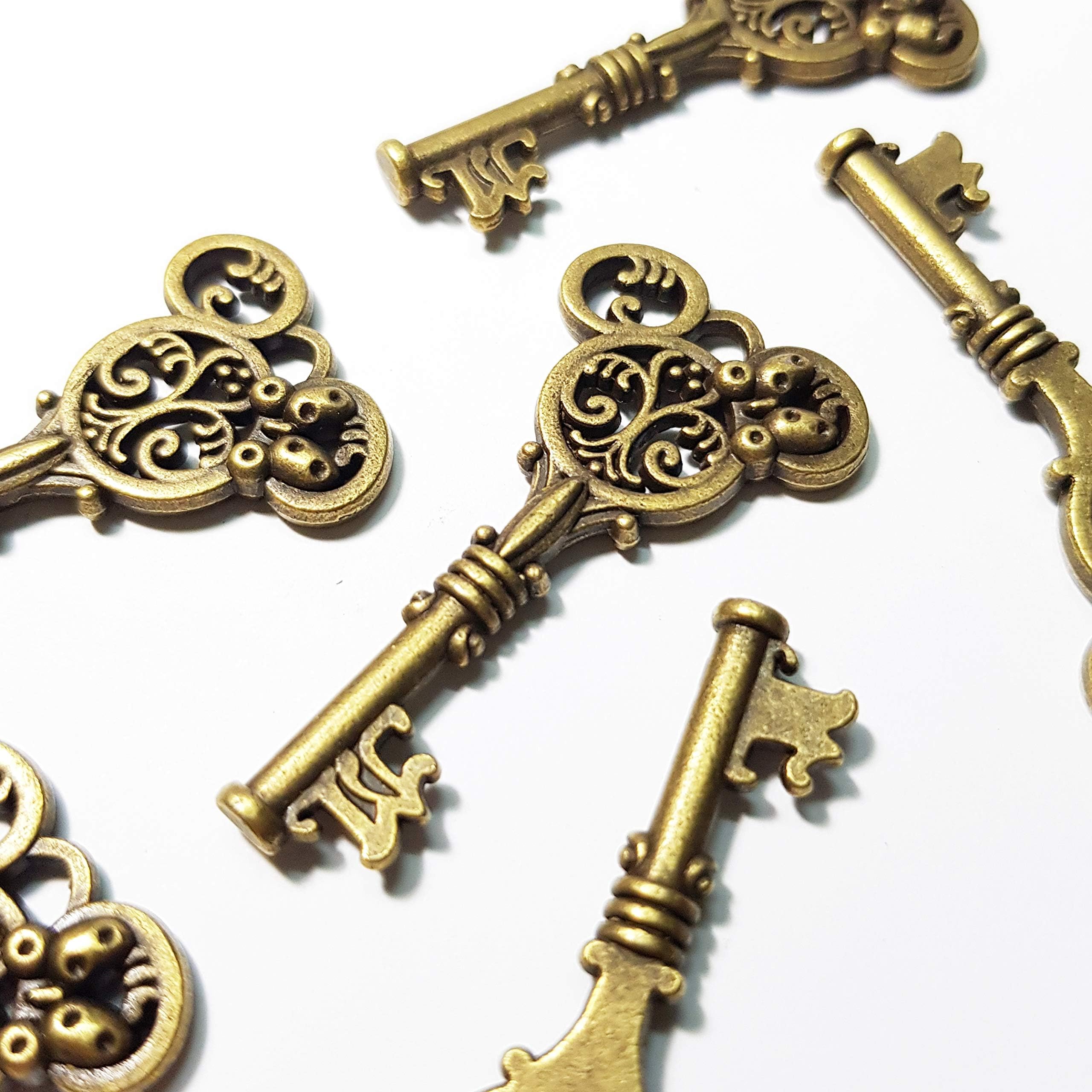 5 Jewelry Making Charms Pendant Key Mickey Bronze Charm Setting 23x46mm Bronze Jewellery (CB034)