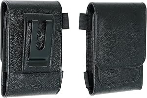 caseroxx Genuine Leather Radio Detector Case for HK.DIGITAL F.R.E.D. & More - for Fire Brigade & Emergency Forces with Clip &