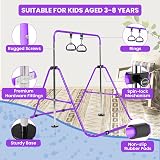 Finger Ten Gymnastic Bar with Ring Purple Foldable Adjustable 4 Heights view 2