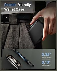 SIXBOX for Samsung Galaxy S25 Case Wallet, Built-in