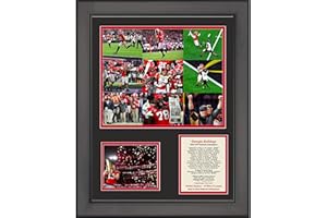 HOFSM.COM HALL OF FAME SPORTS MEMORABILIA Framed Georgia Bulldogs 2022 National Championship College Football 11"x14" Three Photo Collage
