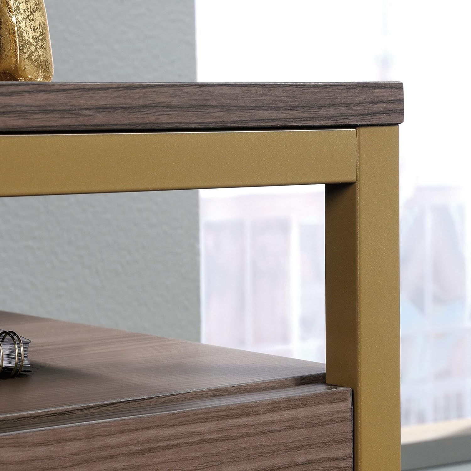 Sauder International Lux Lateral File, L: 30.32" x W: 16.54" x H: 29.72", Diamond Ash: Furniture & Decor