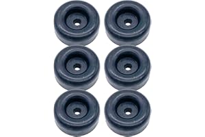 AUTOMOTIVE AUTHORITY LLC 6 Rubber Bumpers for Trailer Ramp Door Truck 2.5" Round Replacement Cargo Stop (6)