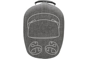 Jelquix Anti Fall VR Headset Carrying Case Sturdy EVA Hardshell Travel Case for PS VR2 Headset with Lens Protector Cover, VR 