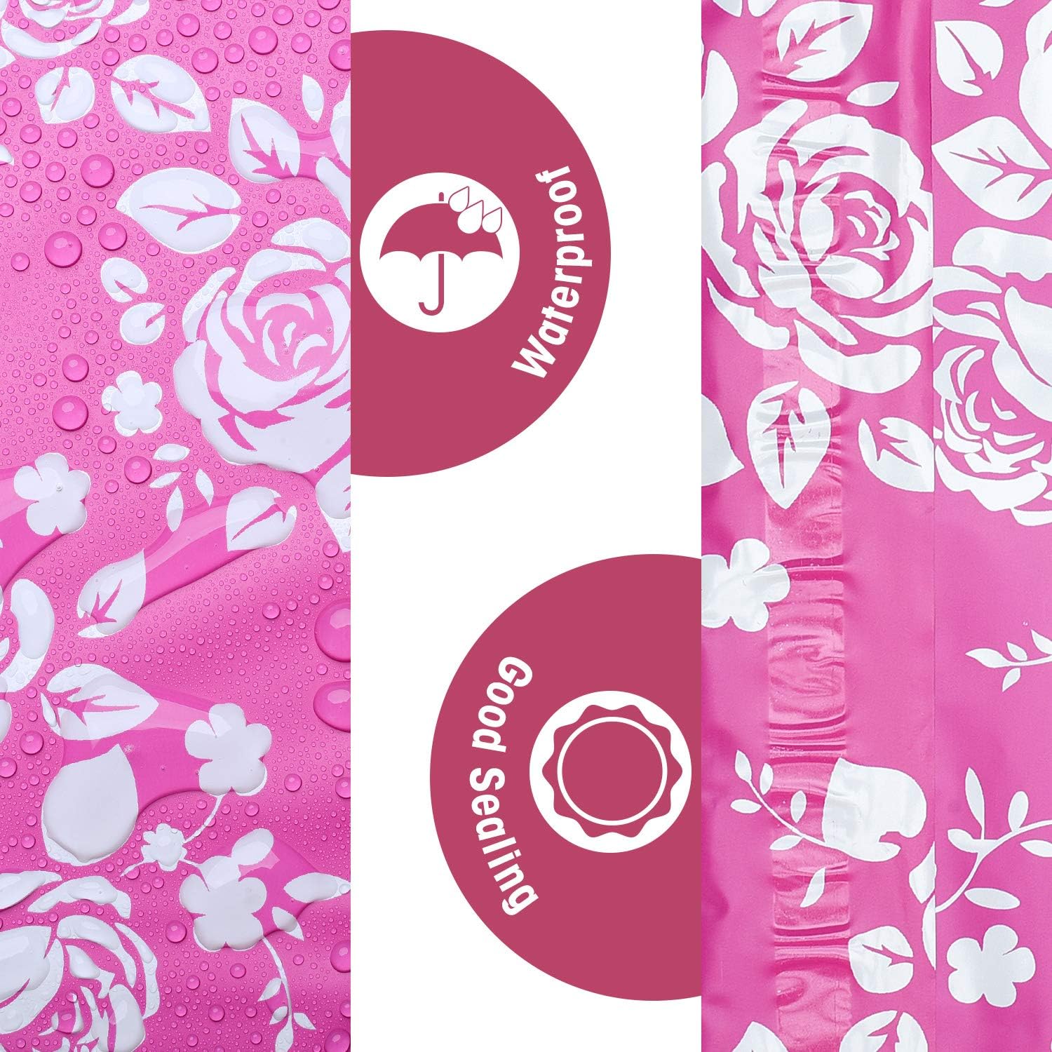 Metronic 10X13 Rose Floral Pattern 100 Pack Poly Mailers Envelope Plastic Custom Mailing & Shipping Bags - Self Seal in Pink : Office Products