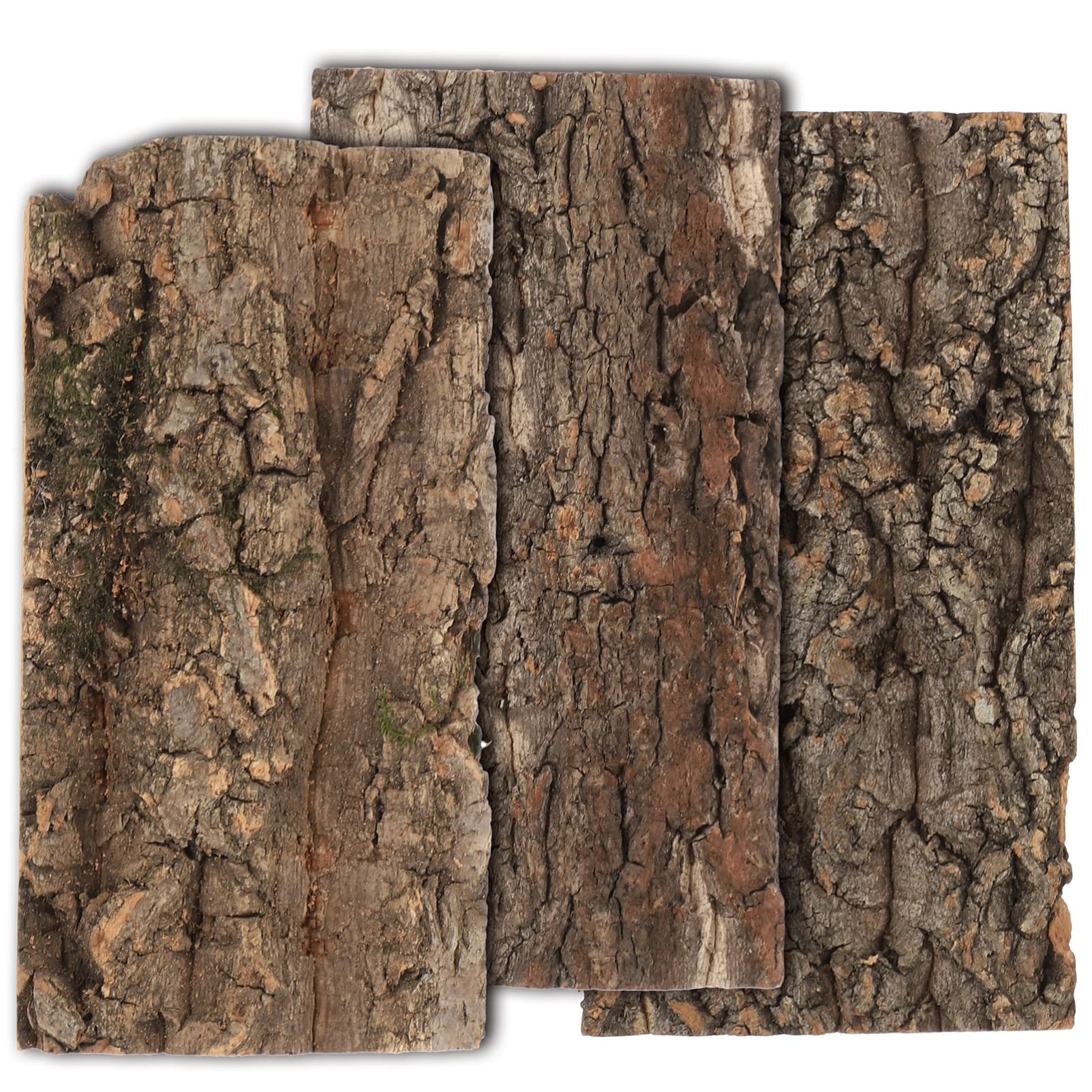 PATKAW 3pcs Fish Tank Landscaping Natural Reptile Tank Decor Decorative Aquarium Bark Aquarium Decor Desk Top Reptile Accessories Climbing Wall Big Fish Natural Cork Bark