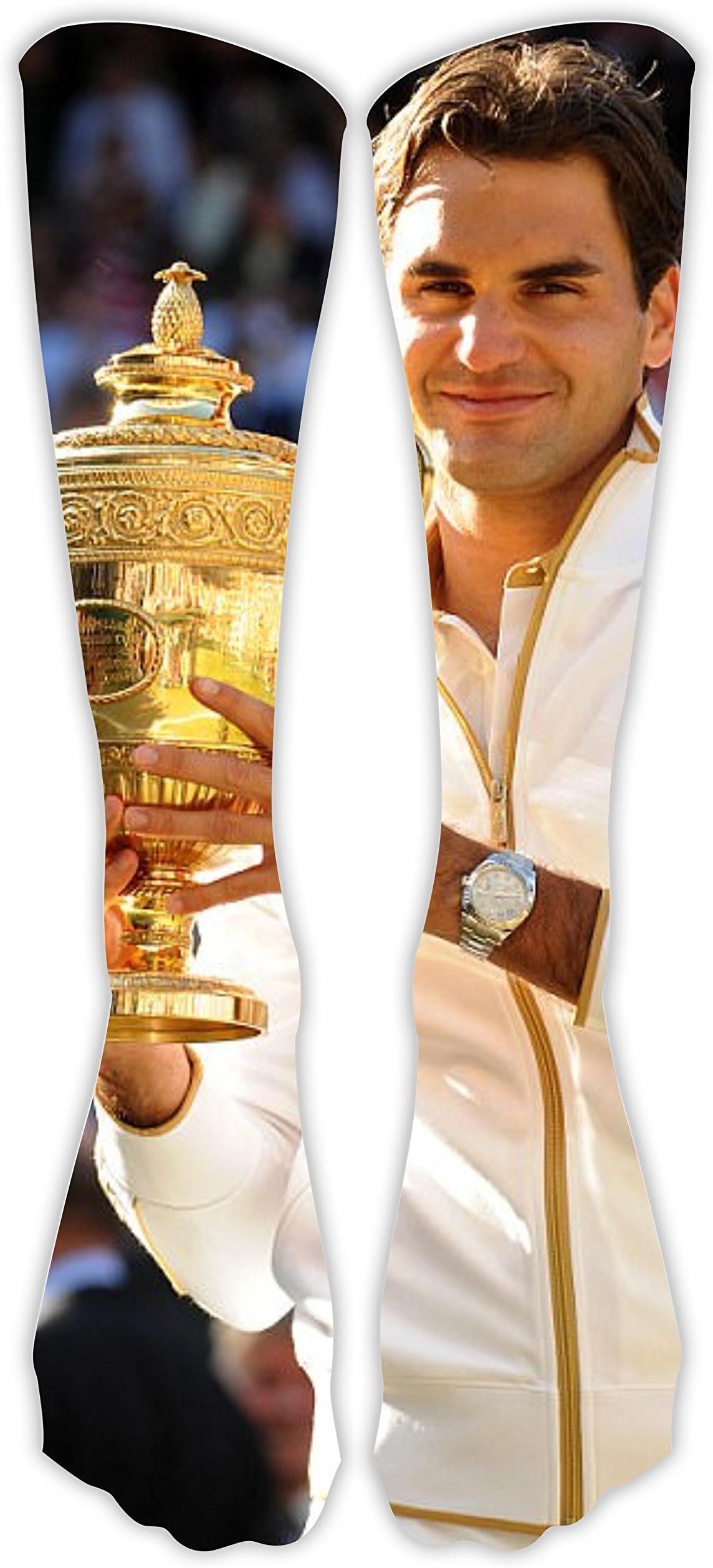 DIANYOUYISI Men Women High Stockings Roger-Federer Hose Tube Dresses Keep Warm Cheerleader Socks
