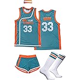 Flint Tropics Basketball Replica Green Jersey #33 Moon Halloween Costume Cosplay