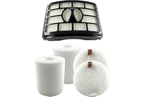 Dttery 2 Foam & Felt Kit, 1 Hepa Filter for Shark Rotator Professional Lift-away Upright Vacuum NV500 NV501 NV502 NV505 NV552 NV642 UV560 ZU780 ZU782 ZU785 Replacement Part XHF500 XFF500