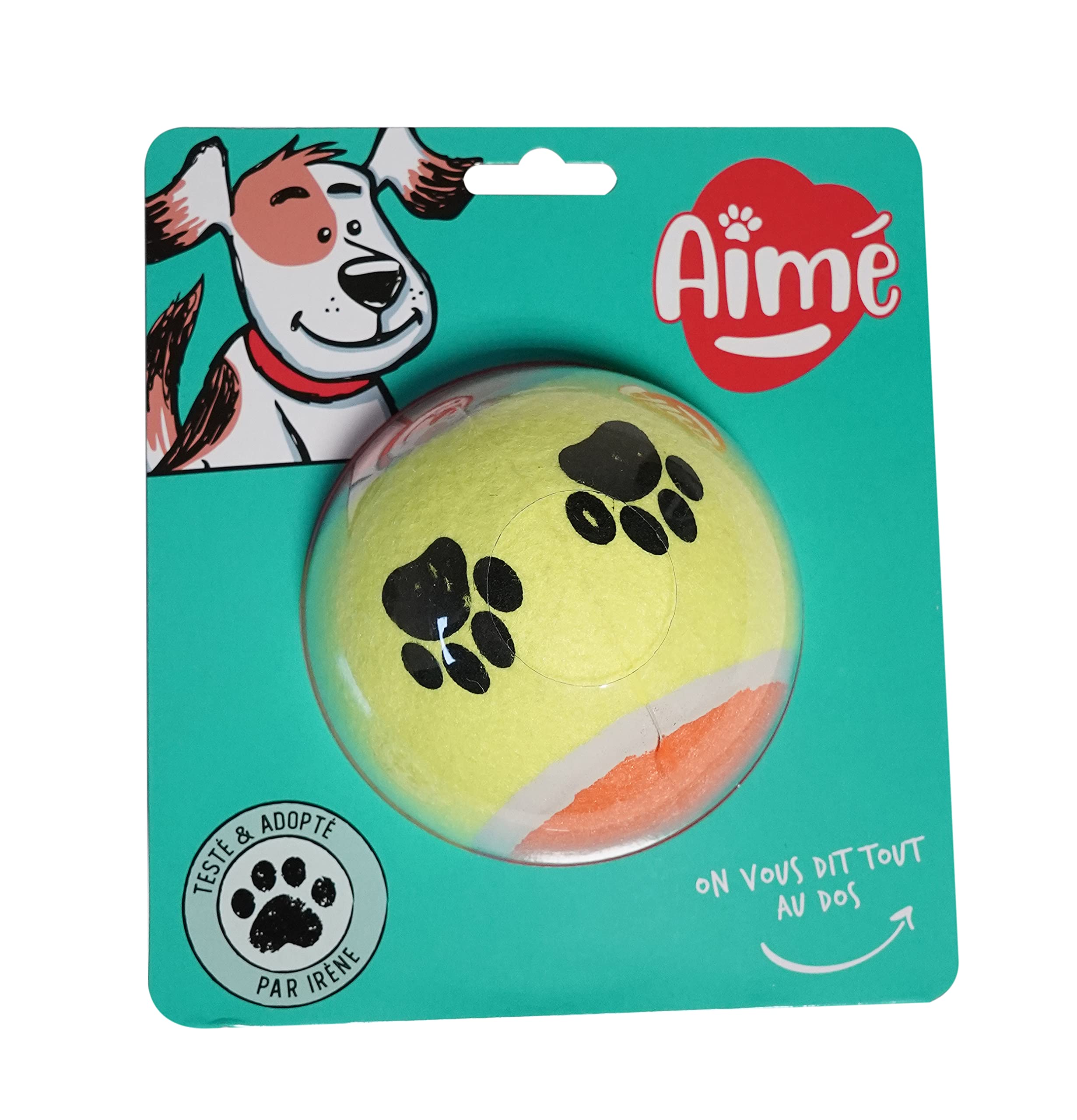 Aimé Maxi Tennis Ball for Dogs, 10 cm, 0.222 kg