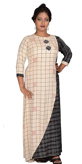 white indo western gown