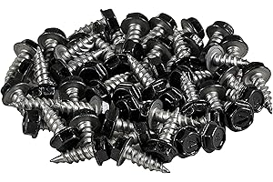 LEAFTEK DIY GUTTER GUARDS LeafTek Screws in Black | Package of 50 | 1/2" Black Self-Tapping Screws