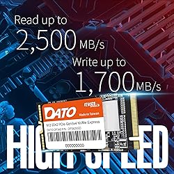 DATO M.2 2242 SSD 1TB, PCIe Gen3x4 NVMe 1.3