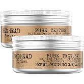 TIGI Bed Head for Men Pure Texture Hair Paste 2-Pack, 2.93 Oz Ea | Men's Molding Paste with Max 5/5 Hold and a Matte Finish, Anti-Humidity Frizz Control, Fresh Green Aromatic Scent