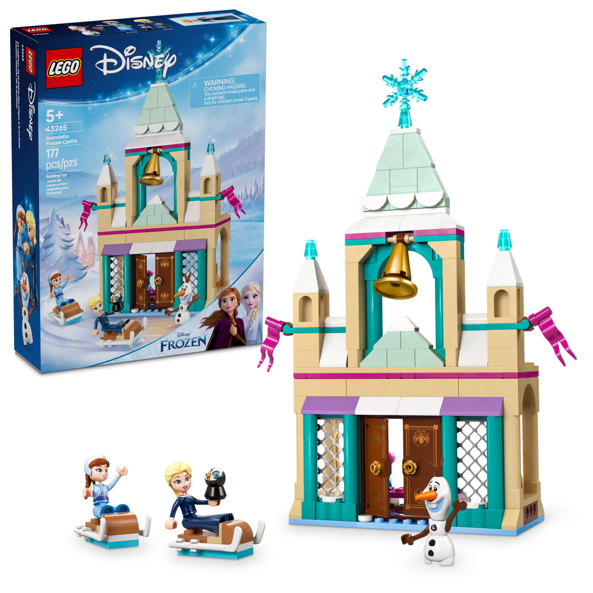 Photo 1 of LEGO Disney Frozen: Arendelle Frozen Castle - Building Playset for Kids - Frozen Castle Toy for Fans with Princess Anna and Elsa Minidolls - 5 Year Old Girl & Boy Birthday Gift - 43265