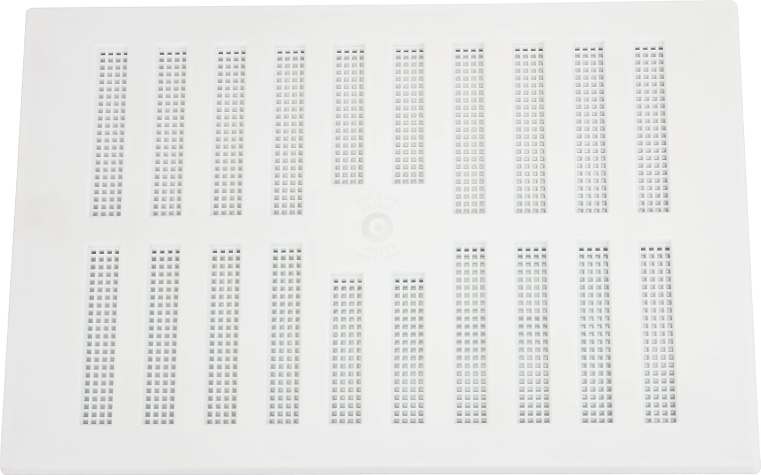 Map Adjustable Air Vent with Flyscreen Cover, 9" x 6" (229mm x 152mm), Hit & Miss Double Brick Ventilation Cover, White
