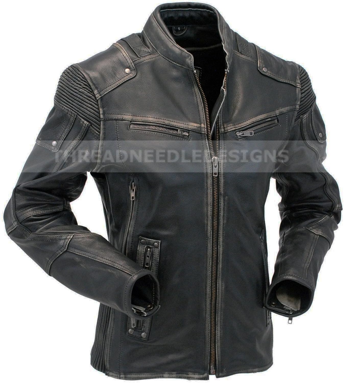 retro style motorcycle jacket