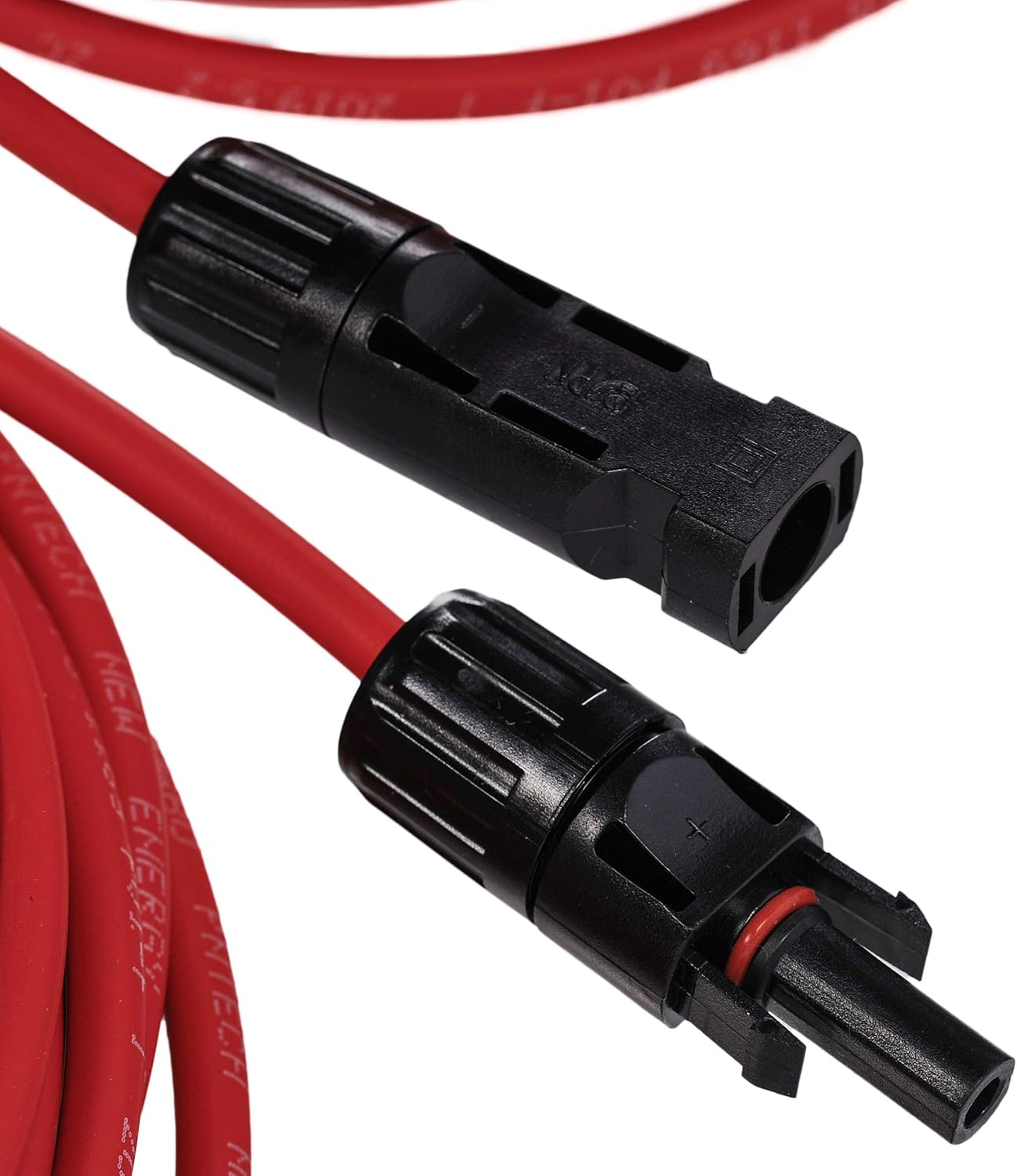 JJDD Solar Adaptor Cable,1 Pair Red + Black Waterproof 12AWG(4mm²) Wire 5 Feet Solar Panel Extension Cable Wire with Female and Male Connectors for Solar & Wind Power Parts & Accessories: Industrial & Scientific