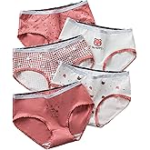 SINMIUANIME Women's Panties Anime Print Underwear Breathable Cotton Brief Sexy Cosplay Lingerie 5-Pack