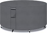 PATIO PLUS Garden Heavy Duty Round Table Cover 200x80cm 600D Grey