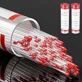 Reallnaive 200 Pcs Glass Capillary Tubes 75 mm | Micro Pipette Capillary Transfer Tube with 1.1 ID and 1.5 OD for Lab TLC Spotting