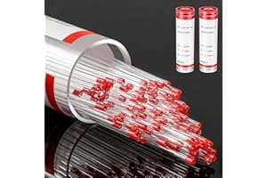 Reallnaive 200 Pcs Glass Capillary Tubes 75 mm Micro Pipette Capillary Transfer Tube with 1.1 ID and 1.5 OD for Lab TLC Spotting