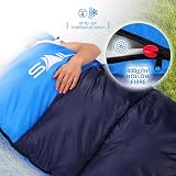 SAIL 4 Season Sleeping Bag Kids & Adults Extra Wide 220 cm Blue view 6