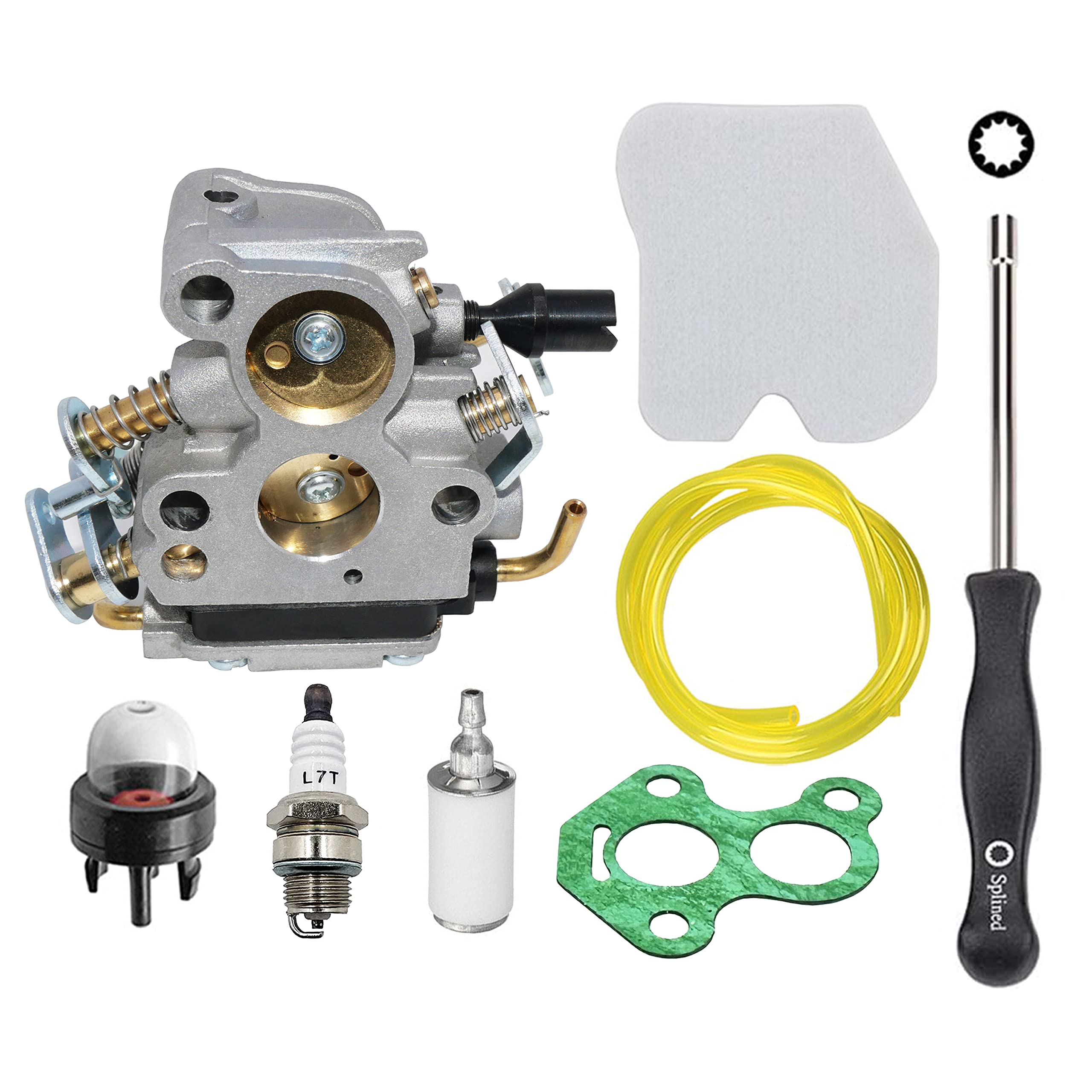 Hippotech Carburetor with Air Filter Fuel Line Filter for Husqvarna 235 235E 236 236E 240 240E Chainsaw