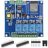ESP32 WiFi 4 Channel Relay Module ESP32-32E 4 Channel Development Board AC/DC Power Supply Switch Controller Board for Arduino Smart Home Wireless Control