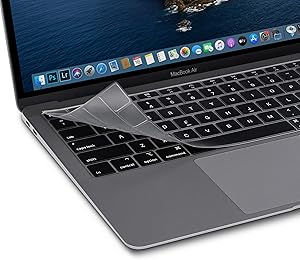Moshi ClearGuard Keyboard Protector for MacBook Air 13" (2020/US Layout), 0.1 mm Thin, Washable & Reusable, Non-Toxic, High Transparency, for MacBook Air 13" 2020 (A2179)