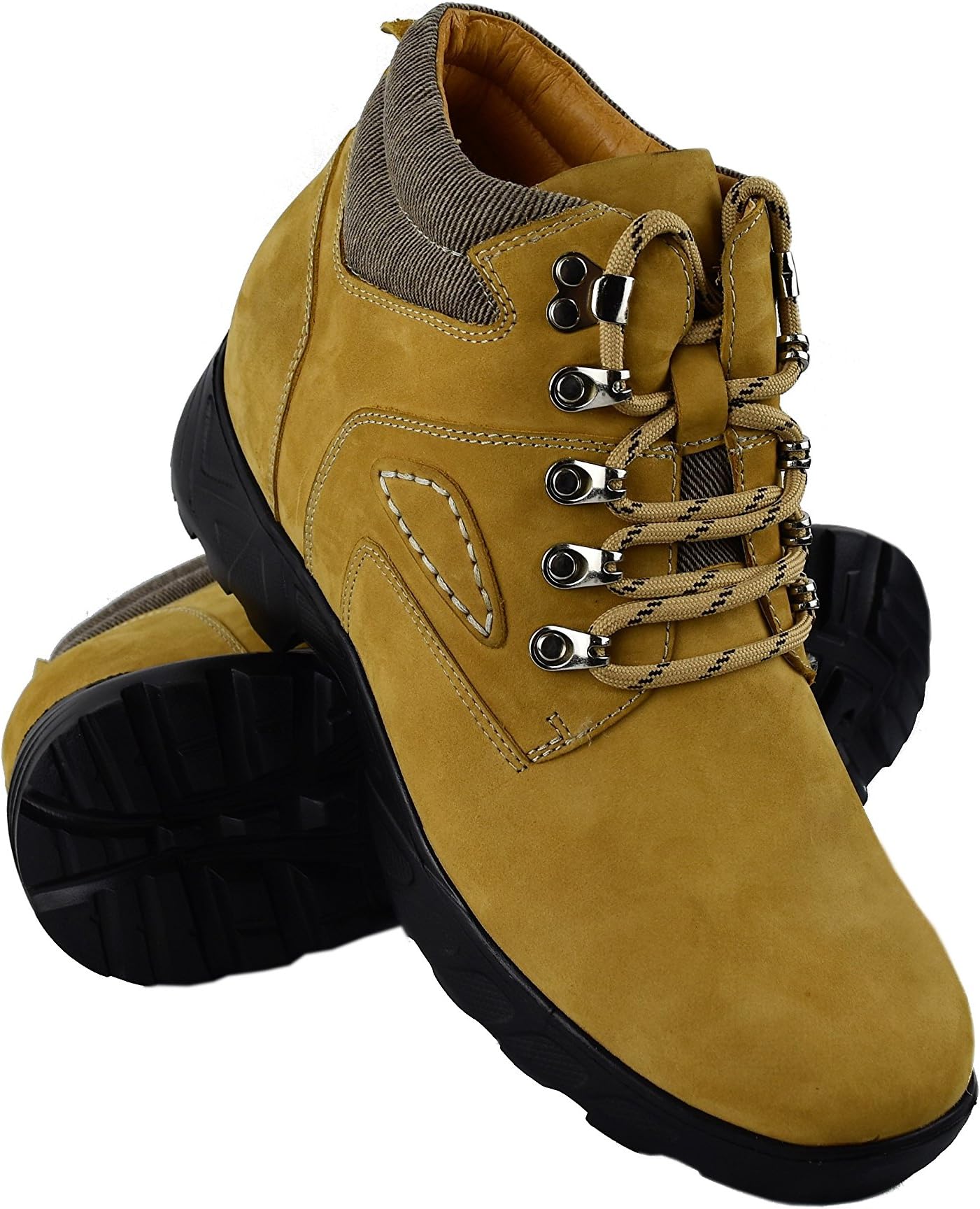 Zerimar Men's Elevator Boots Add + 3,1 in to Your Height 20% Sales Camel