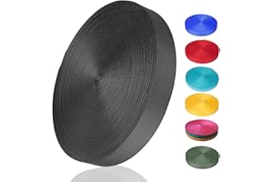 ADALT LION Nylon Webbing 1 Inch 1.5Inch Wide, Heavyweight Webbing Strap 12 Yard, Nylon Straps for Indoor or Outdoor DIY Gear Repair, Pet Collars, Crafts