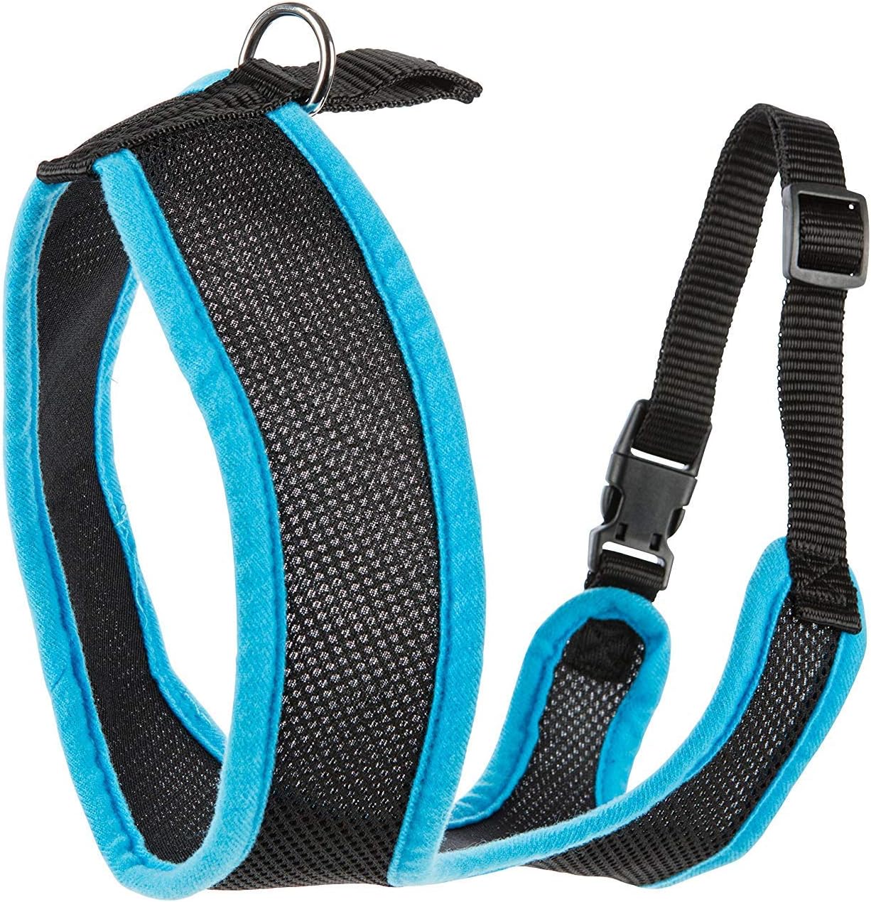Pets Finest No Pull Dog Harness For Large Size Dog & Puppy – Blue Dog Vest For Pets Up To 15 Kgs Weight – Soft & Breathable Mesh Material – Sturdy & Comfortable (Large)