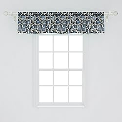 Ambesonne Nautical Window Valance, Various Patches
