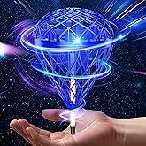 Flying Bouncing Ball Toys 2025 - Cosmic Galaxy Hove Orb Ball Hand Controlled Leap Drone with LED Lights, 3D Flips Cool Spinner Outdoor Indoor Toy Gifts for 6 7 8 9 10+ Year Old Boys Girls Teens (Blue)