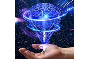 OFUN Flying Bouncing Ball Toys 2025 - Cosmic Galaxy Hove Orb Ball Hand Controlled Leap Drone with LED Lights, 3D Flips Cool Spinner Outdoor Indoor Toy Gifts for 6 7 8 9 10+ Year Old Boys Girls Teens (Blue)