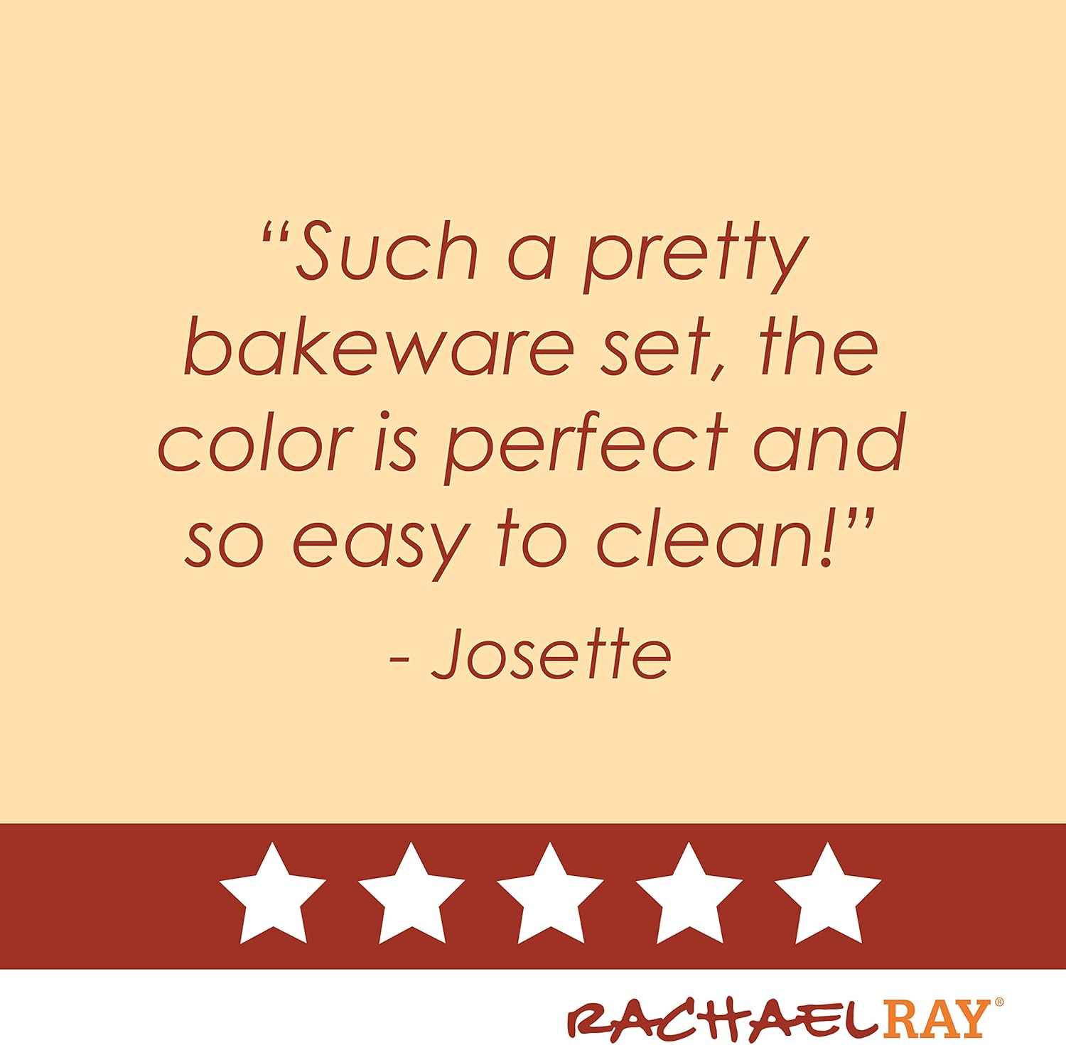 Rachael Ray 52410 Cucina Nonstick Bakeware Set with Baking Pans, Baking Sheets, Cookie Sheets, Cake Pan, Muffin Pan and Bread Pan - 10 Piece, Latte Brown with Cranberry Red Grip: Kitchen & Dining
