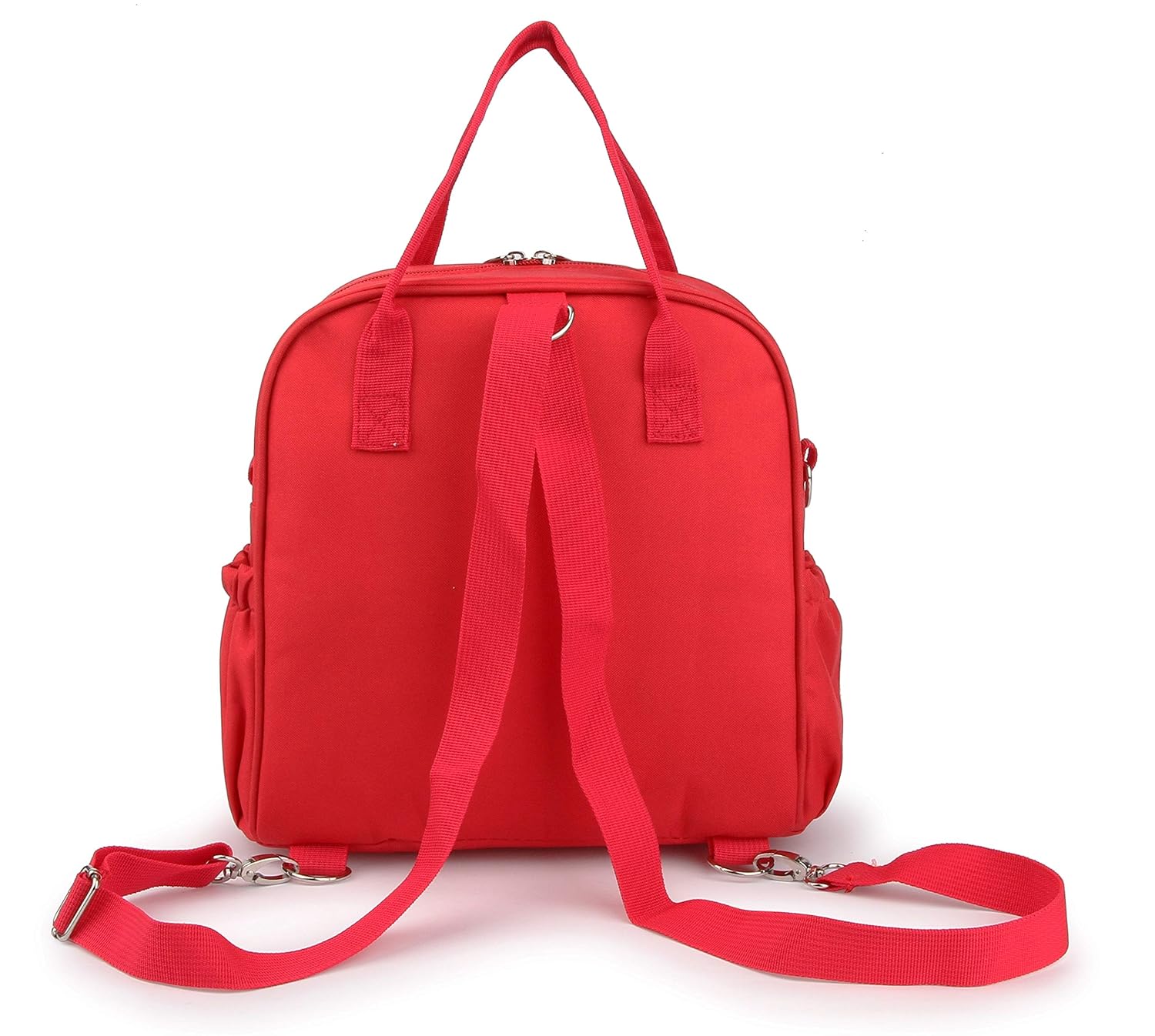 red diaper backpack