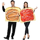 Spooktacular Creations Peanut Butter and Jelly Costume, Halloween Adult Couple Costume for Halloween Dress Up Party
