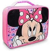 Disney Minnie Mouse Insulated Lunch Bag Smiling Bows Pink Padded Handle Girls Premium Insulated Lunch Bag