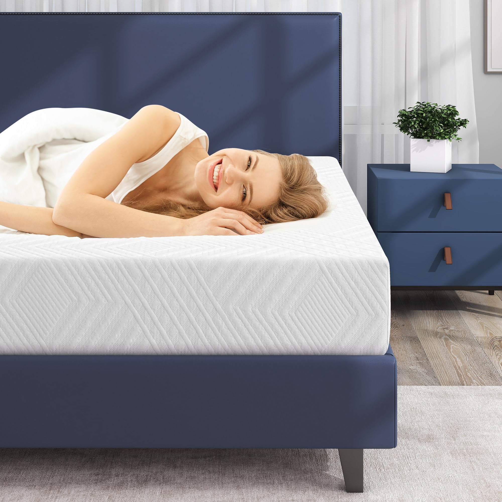 IULULU Twin Mattress, 10-Inch Twin Memory Foam