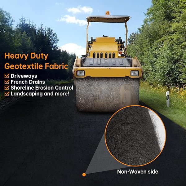 AMAGABELI 5.8OZ 4FT X 100FT WEED BARRIER LANDSCAPE FABRIC DOUBLE LAYER GARDEN CLOTH HEAVY DUTY WEED CONTROL BLOCKER MAT GARDENING GROUND COVER DURABLE WOVEN GEOTEXTILE FABRIC DRIVEWAY UNDERLAYMENT