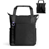 Ubbi Fleuri All-Day Diaper Bag Backpack, Easy-Clean, Licorice | Features 12 Pockets, Insulated Bottle Pocket, Wet Bag, Changing Mat, Stroller Straps &amp; Dust Pouch, Lightweight, Travel Ready