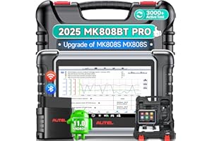 Autel Scanner MaxiCOM MK808BT PRO, 2025 2.0 Full Bidirectional Diagnostic Tool as MK900 MX900 MK900BT, Pro Ver. of MK808S MX808S, 3000+ Test, 28+ Service, All System, Brake Bleed, Injector Coding, FCA