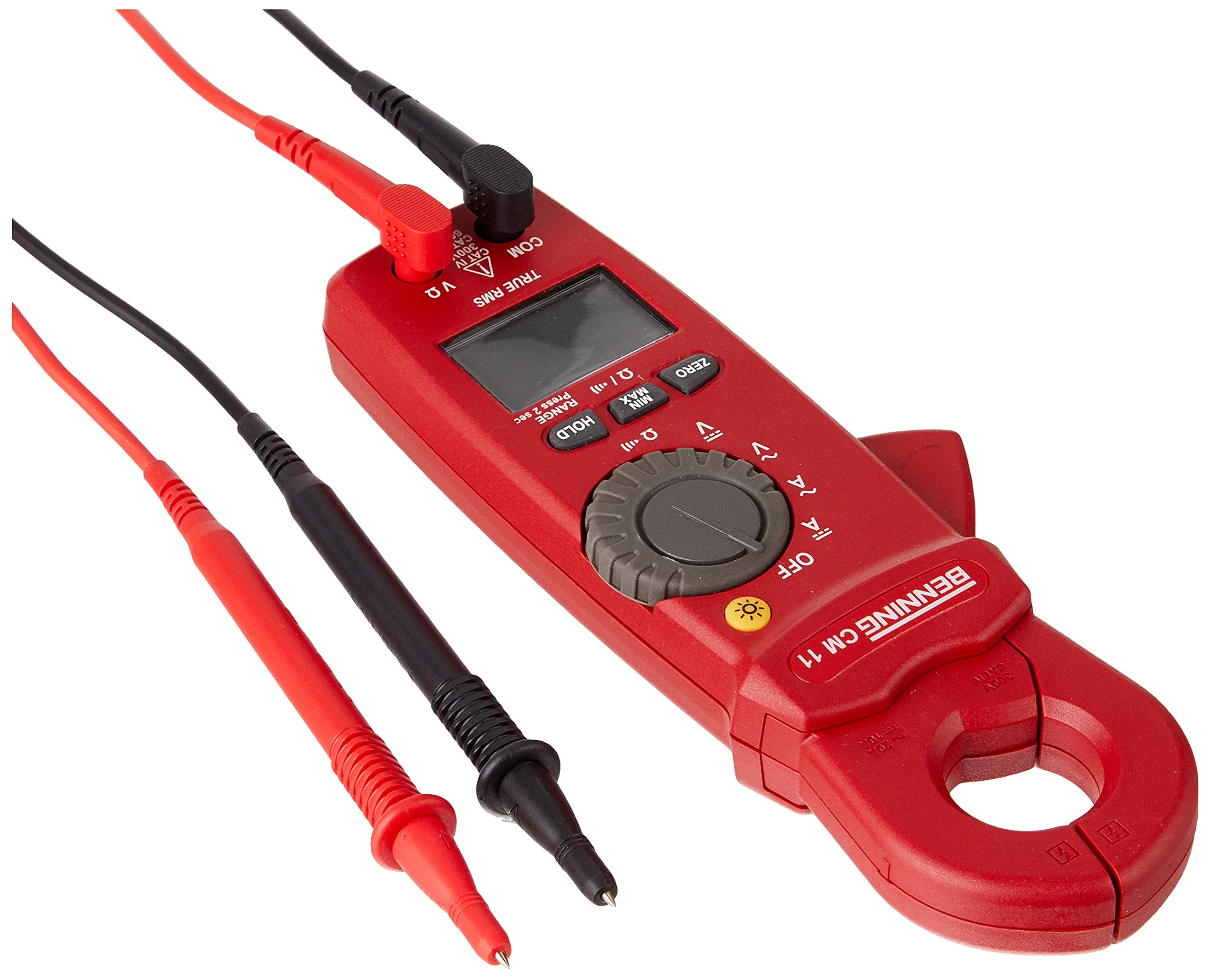 Benning CM 11 044067 Digital Current-Clamp Multimeter, Red