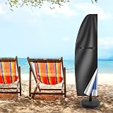 Teynewer Parasol Cover Waterproof 1-3m Cantilever with Telescopic Pole view 7