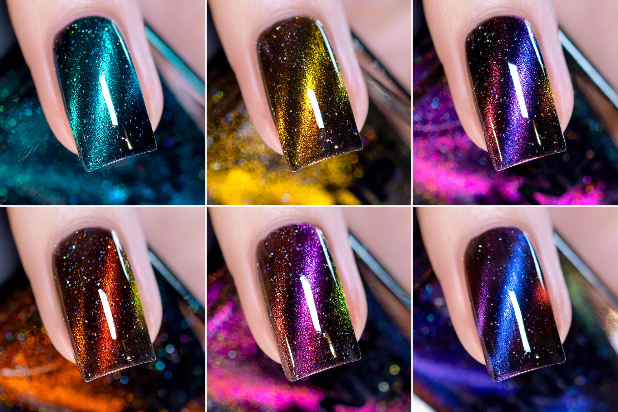 ILNP Nightlife - Bold and Bright Bold and Bright Black-Based Magnetic Nail Polish Collection - Image 3