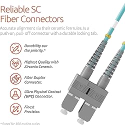 BEYONDTECH LC to SC Fiber Patch Cable Multimode