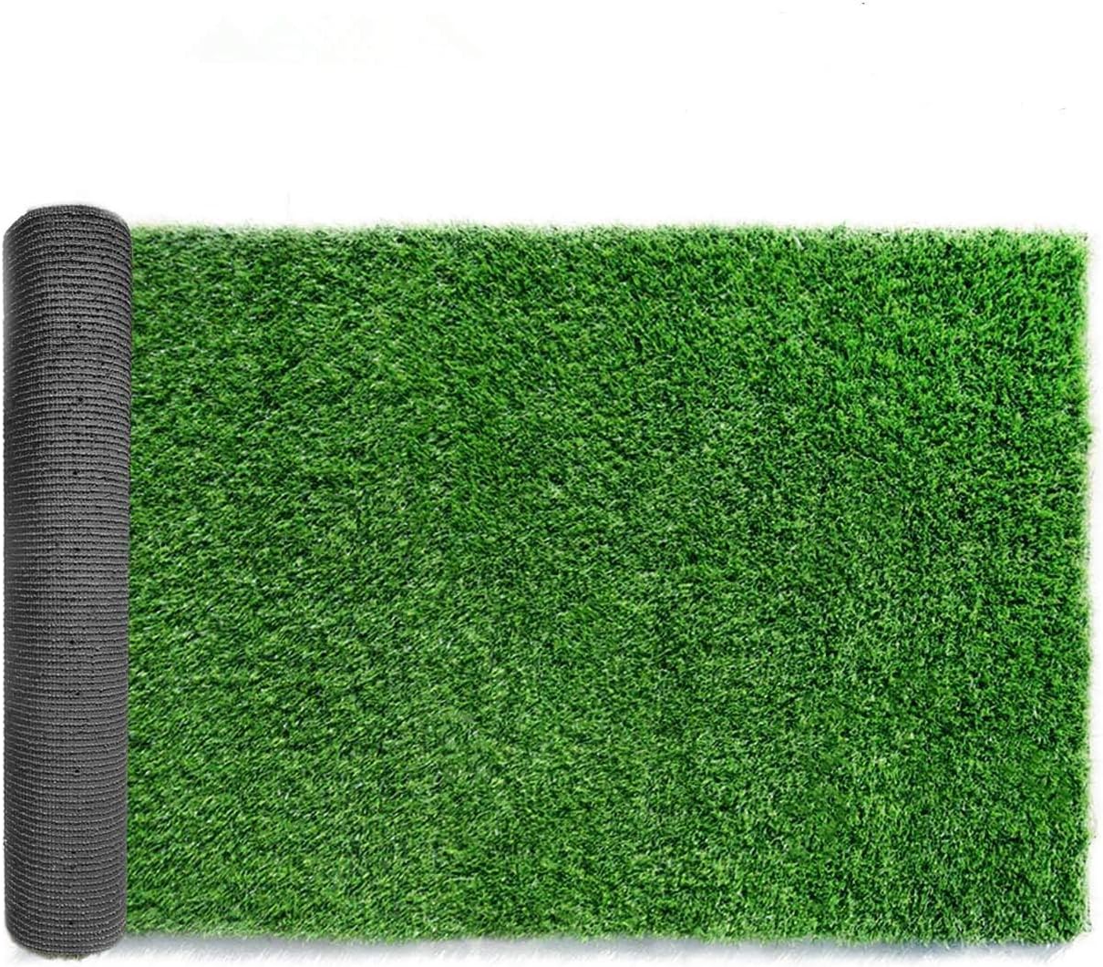LITA Premium Synthetic Artificial Grass Turf 10mm Pile Height, High Density Fake Faux Grass Turf, Natural and Realistic Looking Garden Pet Dog Lawn(1mx7m)