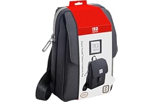 RDS INDUSTRIES, INC R.D.S. INDUSTRIES, INC. – Game Traveler® Deluxe Licensed Crossbody Bag Designed for Nintendo Switch™, 2™, OLED™, Black Vertical (MC16)